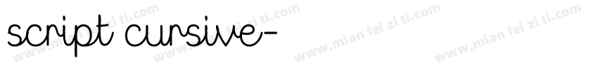 script cursive字体转换
